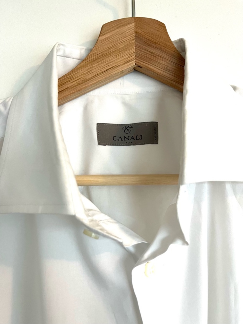 Canali White Men's Dress Shirt
